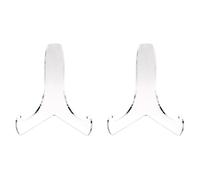 TopHomer Lot de 2 présentoirs en acrylique transparent pour cadre photo, décoration de la maison et œuvres d'art