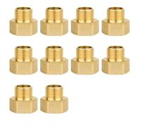 TopHomer Lot de 2 raccords réducteurs de douille filetée femelle 1/8 vers mâle en laiton pour raccord de tuyau - DN6