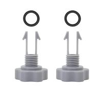 TopHomer Lot de 2 valves de purge 25002 avec joints toriques, pompes de filtre de piscine - Kit de joints de rechange pour pompes à filtre de piscine Intex, accessoires de rechange