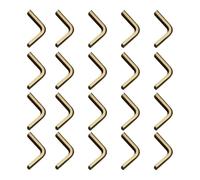 TopHomer Lot de 20 protections d'angle en métal pour livre de 4 mm d'épaisseur, scrapbooking, affichage, album, menu, dossier, cahier, page - Boucliers décoratifs (bronze)