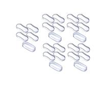 TopHomer Lot de 25 tampons universels pour siège de toilette avec matériau en silicone, réduit le bruit, facile à installer, convient à la plupart des modèles de siège de toilette