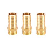 TopHomer Lot de 3 raccords de tuyau cannelés en laiton 12 mm vers 6,35 mm mâle BSP fileté adaptateur de tuyau