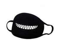 TopHomer Masque en coton réutilisable noir anti-poussière avec motif amusant pour activités de plein air (petits crocs)