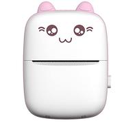 TopHomer Mini imprimante de poche Bluetooth sans fil pour imprimante photo, étiquette, mémo, reçus, papier bleu/rose, imprimante thermique intelligente pour téléphone portable