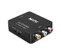 TopHomer RCA à HDMI, 1080P AV RCA à HDMI Convertisseur Composite CVBS AV à HDMI Vidéo Convertisseur Adaptateur pour PC Ordinateur Portable Mini Xbox PS2 PS3 TV STB VHS Magnétoscope Caméra DVD 1PCS