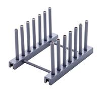 TopHomer Support pour couvercles de casseroles, support de rangement en ABS, support de rangement pour couvercles de pot, égouttoir de rangement, étagère de rangement, gris