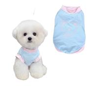 TopHomer T-Shirt d'Été pour Chien et Chat - Vêtement Respirant avec Imprimé Ours, Tissu Élastique pour Chiots et Chats de Petite et Moyenne Taille (Bleu, XXL)