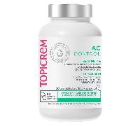 Topicrem - AC CONTROL Peau Nette - Complément Alimentaire - Bardane, Ortie, Zinc & Vitamines - Peaux Sensibles Mixtes à Grasses, Tendance Acnéique - Adolescents & Adultes - Programme 30 Jours