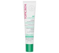 Topicrem - AC Crème Hydratante Compensatrice pour Peaux Sensibles et Fragilisées par des Traitements Acnéiques, Adultes et Adolescents - Hydrate 24h, Apaise la Peau - Fabrication Française - 40 ml