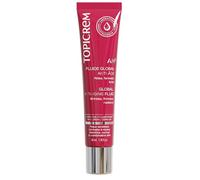 Topicrem - AH3 Fluide Global Anti-Âge - Soin Visage Anti-Rides, Fermeté et Éclat, Hydrate 24h - Peaux Sensibles Adultes - Fluide à Base d’Acide Hyaluronique, Vitamines C et E et Dipeptide - 40 ml