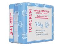 TOPICREM BABY Water-Based Cleansing Wipes pack of 4 x 60 units