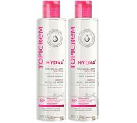 Topicrem - Eau Micellaire Douceur Hydra+ - Nettoie et démaquille, Peaux et yeux sensibles, Fabrication Française - 200 ml (Lot de 2)