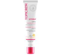 Topicrem HYDRA+ Crème teintée Éclat Claire – Hydrate 24h Peaux sensibles et déshydratées 40 ml