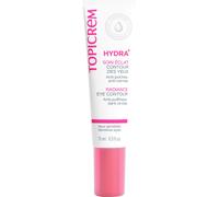 Topicrem - HYDRA+ Soin Éclat Contour des Yeux à l’Eau Bio-Active - Pour Yeux Sensibles, Adultes et Adolescents - Hydrate 24h, Soin Anti-Cernes, Anti-Poches et Ridules - 15 ml