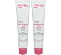 TOPICREM HYDRA+ Crème Hydratante Éclat Légère 2x40 ml