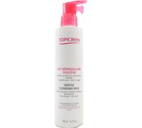 Topicrem - Lait Démaquillant Douceur Hydra+ - Nettoie et démaquille, Peaux et yeux sensibles, Fabrication Française - 200 ml- Lot de 2