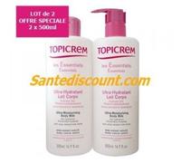 Topicrem Les Essentiels Ultra Hydratant Lait Corps Lot 2x500ml