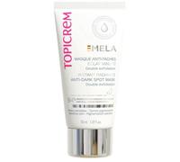 Topicrem - Mela, Masque Anti-Taches, Éclat Minute - Unifie et Illumine le Teint, Réduit les Taches Pigmentaires, Double Action Exfoliante (Peeling Doux et Gommage) - Peaux Sensibles - 50 ml