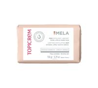 Topicrem - Mela, Pain Exfoliant Unifiant - Unifie le Teint, Exfolie, Réveille l’Éclat - Huile d’Olive, de Coprah et Noyaux d’Abricot - Soin Visage et Corps pour Peaux Sensibles - 150 g