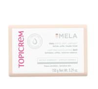 Topicrem - Mela, Pain Exfoliant Unifiant - Unifie le Teint, Exfolie, Réveille l’Éclat - Huile d’Olive, de Coprah et Noyaux d’Abricot - Soin Visage et Corps pour Peaux Sensibles - 150 g
