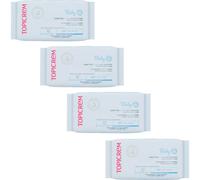 Topicrem Pack Baby Lingettes Nettoyantes Eau 4x60uts
