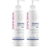 Topicrem - PH5 DERMO SPECIFIC - Shampoing Lait Douceur -Nettoie en douceur et protège - Cuir chevelu sensible, cheveux délicats, Fabrication Française - 500 ml (Lot de 2)