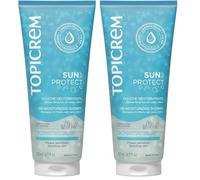 Topicrem - Sun Protect, Douche Réhydratante - Nettoie, Hydrate, Nourrit, Apaise la Peau, Élimine les Résidus de Protection Solaire - Soin Peaux Sensibles - Gel Douche Après-Soleil - 200 ml (Lot de 2)