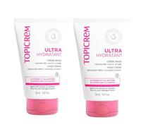 Topicrem - Ultra Hydratant Crème Mains DUO - 50ml x2 | Hydrate 48h, Nourrit, Protège la Peau - Crème Hydratante Mains Sèches et Abîmées - Fabrication Française