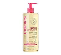 Topicrem - Ultra-Hydratant, Huile de Douche Visage et Corps - 500 ml | Nettoie, Nourrit, Protège - Gel Douche pour Peaux Sensibles, Sèches, Bébés, Enfants et Adultes - Fabrication Française