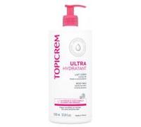 Topicrem - Ultra Hydratant Lait Corps - Hydrate 48h, Relipide, Protège la Peau - Texture Onctueuse, Odeur Délicate - Crème Hydratante pour Peaux Sensibles - Fabrication Française - 1L