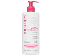Topicrem - Ultra Hydratant Lait Corps - 500 ml | Hydrate 48h, Relipide, Protège la Peau - Texture Onctueuse - Crème Hydratante pour Peaux Sensibles - Fabrication Française