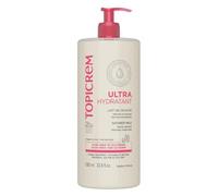 Topicrem - Ultra Hydratant Lait de Douche - Nettoie en Douceur, Hydrate la Peau - Visage et Corps - Texture Fondante, Parfum Relaxant, Peaux Sensibles, Normales à Sèches - Fabrication Française - 1L