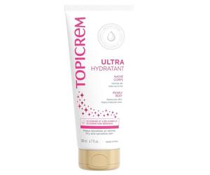 Topicrem - Ultra Hydratant Nacré Corps - 200 ml | Hydrate 24h, Sublime, Illumine la Peau, Léger Voile Nacré - Peaux Sensibles, Fabrication Française