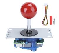 Topiky 1 Pièces Joystick D', Machine de Console de Jeu D' Joystick Haute Sensibilité sans Retard Accessoire de Manette de Jeu pour Kit de Bouton D'armoire de Jeu D' (Rouge)