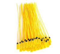 Topiky 100pcs Sceau de Camion en Plastique, 40cm Attaches de sécurité | Sceaux inviolables numérotés, matériau PP avec insert en acier, pour la logistique, l\'expédition, l\'entrepôt