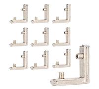Topiky 10Pcs Inside Corner Connector, Cast Zinc L-Type 3D Printer Inside Corner Connector Bracket, with M5 Fxing Screw, Accessories for 3D Printer