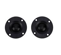 Topiky 2 Pièces 2 Pouces 52mm Dôme en Soie Haut-parleurs Tweeter pour | Haut-parleurs tweeter haute performance 20 W, avec diaphragme en soie noire de 52 mm, pour autoradio et domestique