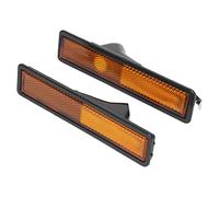 Topiky 2Pcs Cache Lentille de Feu de Position Latéral pour Véhicules | Boîtier de lampe de signalisation ambre, plastique ABS durable, remplacement à ajustement direct, coque anticorrosion