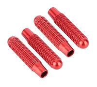 Topiky 4pcs Car Door Lock Pin Knob Cover for A B E CLA GLA GLK (rouge)
