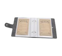 Topiky 50Pcs Plant Sample Organizer with PU Leather Book | Porte-spécimens botaniques, archives de jardinage, collection d\'herbiers, poche d\'étiquette, résistant à l\'humidité