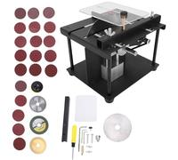 Topiky 96W Mini Scie de Table, 7 Vitesses Découpeuse Électrique à Bois | Machine de découpe compacte avec profondeur de coupe de 35 mm, 4 lames de scie pour bois, plastique et acrylique