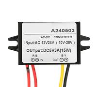 Topiky AC 12V 24V vers DC 5V Convertisseur Alimentation (3A) | Conception compacte SMD, protection contre les courts-circuits de surtension, routeur de caméra d\'écran de voiture,