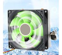 Topiky Accessoire D'ordinateur de Bureau pour Ventilateur de Processeur Down Blow 2-Brass-Pipe pour 775/1155/1366, Ventilateur de Refroidissement CPU Ventilateur CPU avec (Vert)