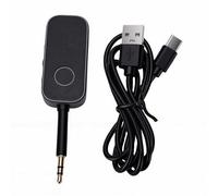 Topiky Adaptateur de Voiture Bluetooth, Adaptateur Audio Bluetooth sans Fil AUX, de Son de Voiture sans Fil, Appel Mains Libres et Suppression du Bruit AUX vers