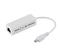 Topiky Adaptateur Ethernet Portable Micro USB vers RJ45, Adaptateur de Carte Réseau Micro USB vers RJ45 Port Ethernet pour Carte Mère Zero 1.3 / W