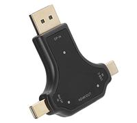 Topiky Adaptateur Multifonction, Adaptateur Multifonction 3 en 1 Convertisseur HD//Mini vers pour Accessoires D'ordinateur Portable D63A, avec Extension Multi-Port, Pratique et Durable