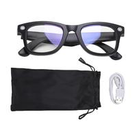 Topiky AI Smart Traduction Lunes avec Appareil Photo, Traduction en Temps Réel Glêmes de Caméra Bluetooth, Lunettes de Soleil Anti-Bleu avec Une Voix AI Interaction Smart Photo (Lumière Anti-Bleue)