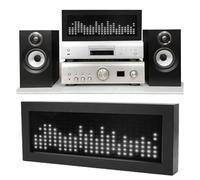Topiky Analyseur de Spectre de Musique LED, Contrôle du Son Contrôle de Contrôle Sounds Pickup Music Spectrum Rythm Light, Vocation Actived Spectrum Display Analyzer, RVB Sound Contrown (Blanc cool)