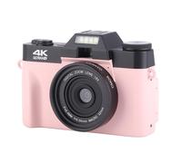 Topiky Appareil Photo Numérique 4K pour la Photographie, 48 MP avec Mise au Point Automatique, Anti-secousse, écran Rabattable à 180 Degrés, Appareil Photo de Vlogging, Rose