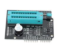 Topiky AVR ISP Shield Programmer pour Carte de Développement Burn | Retour audio du buzzer intégré, indicateurs d\'état LED, interface ICSP, prise en charge de la gravure par lots, caractère